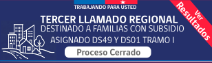 Tercer llamado regional para subsidio adjudicado en destinos especiales